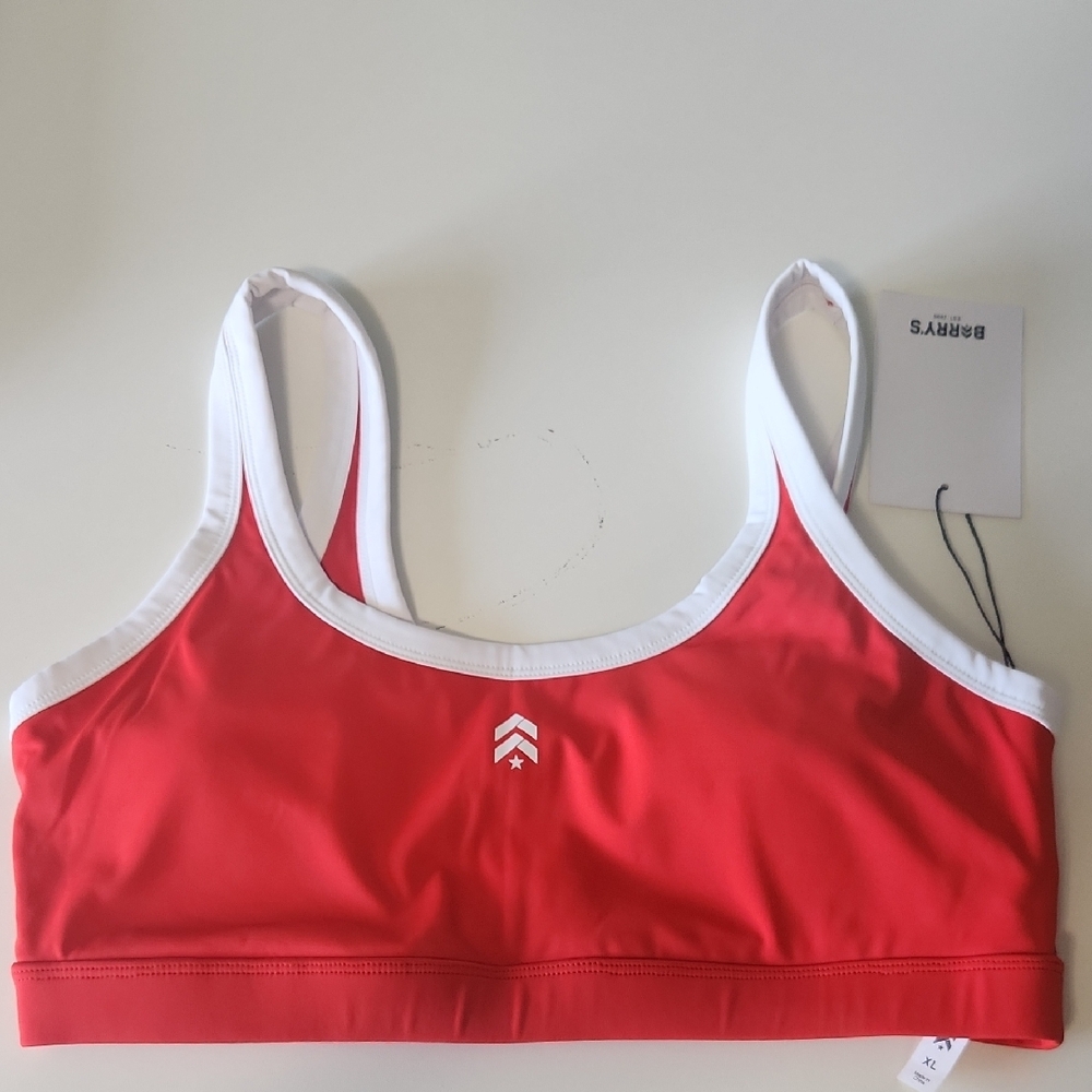 BARRY'S Red and White Sports Bra